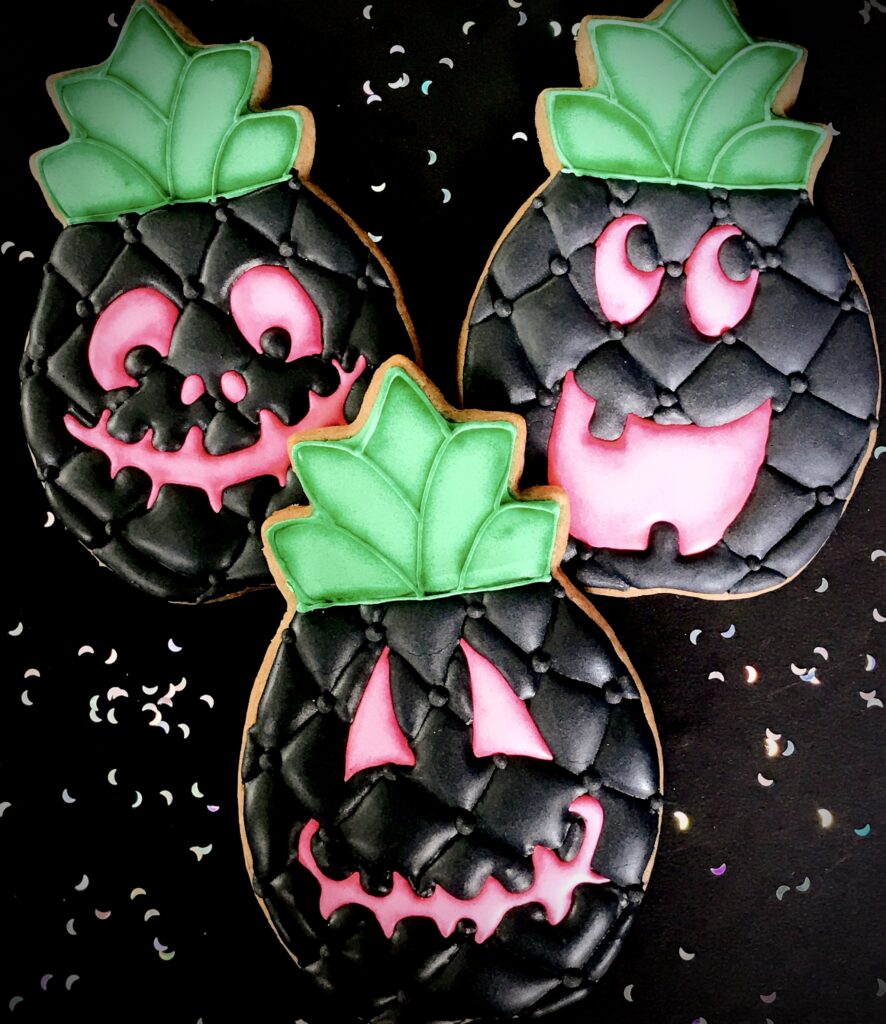 Tropical Halloween Cookies